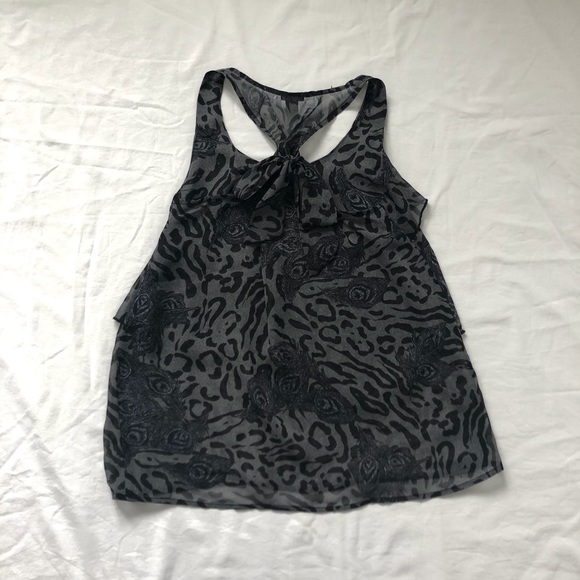 Charlotte Russe Chiffon Ruffle Tank Top - Picture 4 of 4